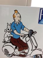 VESPA KUIFJE Metalen Wandbord tintin strip kado, Verzamelen, Stripfiguren, Verzenden, Kuifje, Nieuw, Plaatje, Poster of Sticker