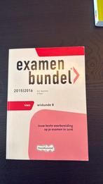 Examenbundel Vwo Wiskunde B 2015/2016, Boeken, Schoolboeken, Ophalen of Verzenden, Zo goed als nieuw, VWO