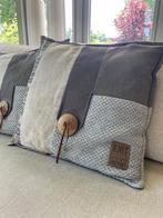 Knit Factory kussens ca. 50x50cm, Huis en Inrichting, Ophalen of Verzenden, Zo goed als nieuw, Overige kleuren, Vierkant