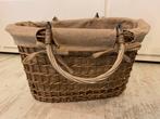 Rieten mandje, leuk ter decoratie of als cadeauverpakking, Ophalen, Gebruikt, Rechthoekig, Riet