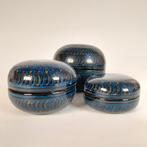 Vintage handgemaakte lakdoosjes set uit Birma Myanmar Azië, Antiek en Kunst, Ophalen of Verzenden