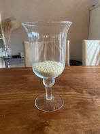 Mooie glazen vaas op voet, Ophalen, Overige kleuren, Minder dan 50 cm, Glas