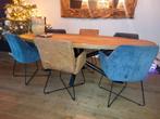 6 eetkamerstoel, Huis en Inrichting, Tafels | Eettafels, Ophalen of Verzenden, Zo goed als nieuw, Rechthoekig, 200 cm of meer
