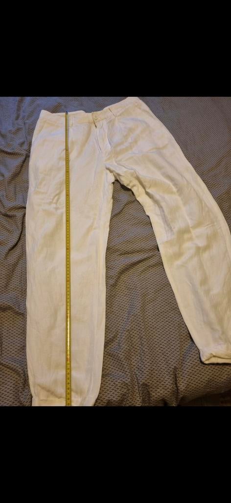 Armani Exchange zomerbroek - fijne stof!, Kleding | Heren, Maat 52/54 (L), Armani, Wit, Ophalen of Verzenden