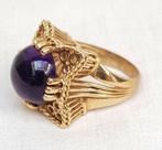 Damesring jaren '40 , 18 kt amethyst ., Sieraden, Tassen en Uiterlijk, Antieke sieraden, Ophalen of Verzenden, Goud, Ring, Met edelsteen