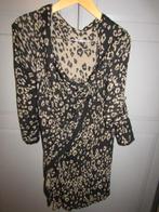 G299 ANNA SCOTT XL vest zwart beige animal print, Kleding | Dames, Verzenden, Zwart, Maat 46/48 (XL) of groter, Anna Scott