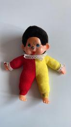 Vintage monchhichi aapje geel rood 20 cm, Overige typen, Ophalen of Verzenden, Zo goed als nieuw