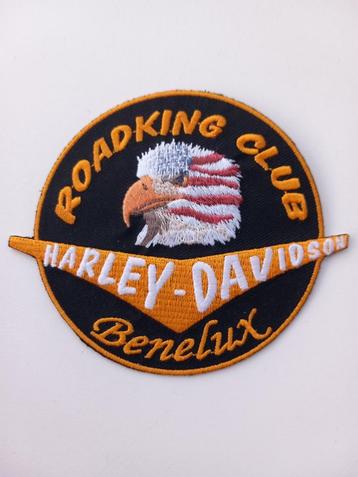 Harley Davidson Roadking club Benelux patch badge opnaai beschikbaar voor biedingen