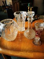 Mooie kristallen vazen en karaf, Antiek en Kunst, Antiek | Glas en Kristal, Ophalen of Verzenden