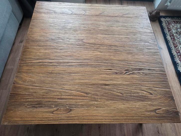 Teak salontafel in Queen Anne stijl, Huis en Inrichting, Tafels | Salontafels, Zo goed als nieuw, Minder dan 50 cm, 50 tot 100 cm