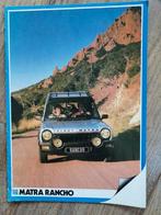 Talbot matra Rancho brochure 1983, Ophalen of Verzenden, Zo goed als nieuw, Talbot, Overige merken