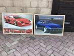 Schilderij poster ferrari, Ophalen, Zo goed als nieuw, Auto's