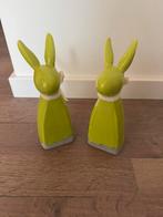 Set 2 porseleinen paashazen, Verzenden, Zo goed als nieuw