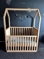 Kinderbed 60x120 naturel hout compleet, Ophalen, Zo goed als nieuw, Minder dan 140 cm, Matras