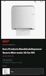 Euro Products Handdoekdispenser Quartz Mini-matic 32 Cm Wit, Ophalen