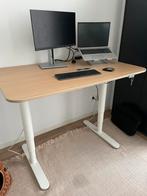 Bekant Zit-Sta Bureau 120x80 Elektrisch, Huis en Inrichting, Bureaus, Ophalen, Elektrisch, Zo goed als nieuw, Stabureau