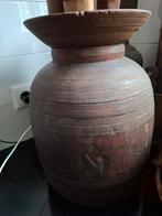 Te koop nepalese pot.  Stoer en sober, Huis en Inrichting, Woonaccessoires | Vazen, Ophalen, Zo goed als nieuw, Glas, Minder dan 50 cm