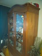 Antieke kast met glas, Huis en Inrichting, Kasten | Vitrinekasten, Ophalen of Verzenden, Zo goed als nieuw, 25 tot 50 cm, Glas