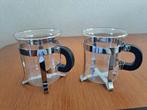 Set 2 Bodum Chambord theeglazen/koffieglazen incl. houder, Ophalen, Glas of Glazen, Overige stijlen, Glas