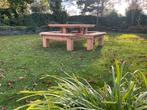 Picknicktafel vierkant, Tuin en Terras, Tuinsets en Loungesets, Ophalen of Verzenden, Zo goed als nieuw, Steigerhout