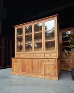 Hoge Buffetkast | Servieskast | Teak Vitrinekast #2182, Niet ingevuld, 200 cm of meer, Niet ingevuld, Ophalen of Verzenden