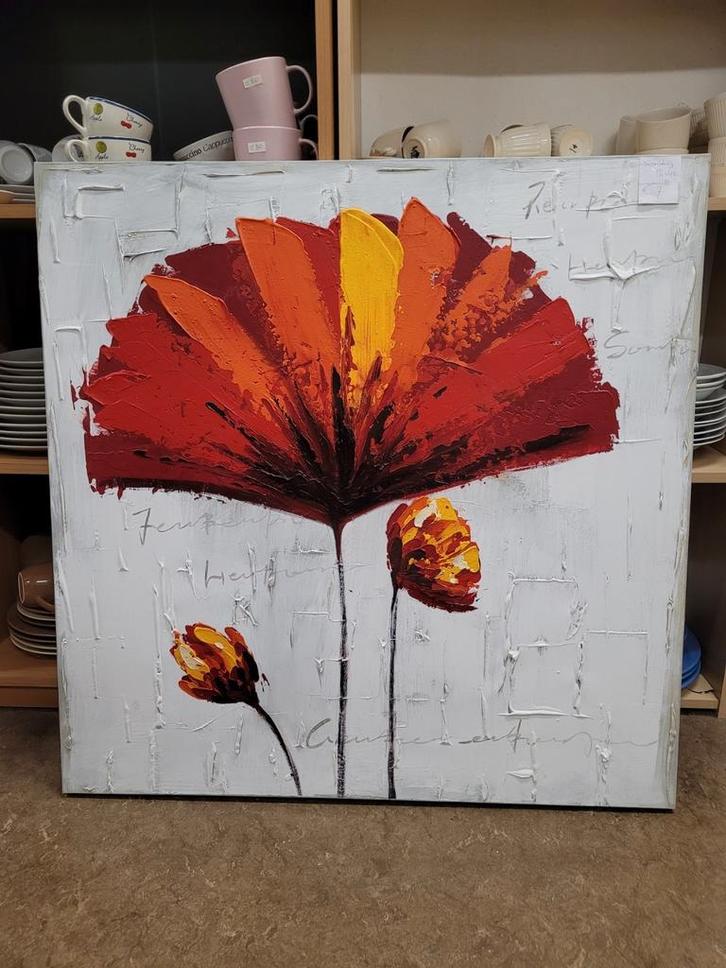 Wanddecoratie schilderij olirverf op linnen/canvas, Antiek en Kunst, Kunst | Schilderijen | Abstract, Ophalen