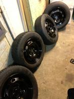 Winterbanden + Velgen 15 inch 5x100 195 65 R15 Continental, Ophalen, Gebruikt, 15 inch, Banden en Velgen