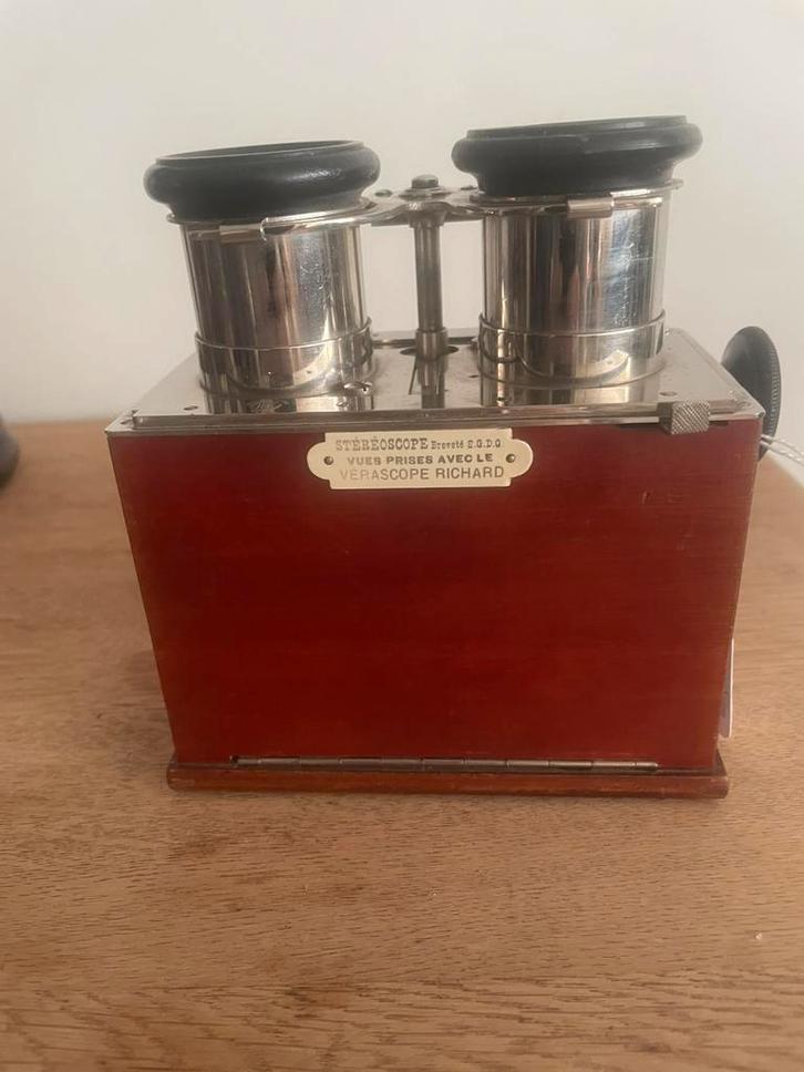 Antiek stereokijker/ stereoscoop, Antiek en Kunst, Antiek | Woonaccessoires, Ophalen of Verzenden