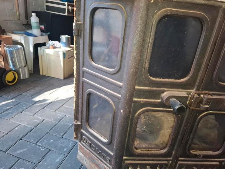 Gietijzeren houtkachel, Huis en Inrichting, Kachels, Gebruikt, Inbouw, Houtkachel, Hout, Ophalen