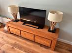 Tv dressoir teakhout, Ophalen, 150 tot 200 cm, Teakhout, Zo goed als nieuw