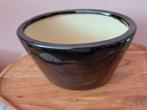 Zwarte ovale bloempot, Ophalen, Gebruikt, Overige vormen, Aardewerk