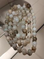 Oude jade beads ketting met sterling zilveren slot, Sieraden, Tassen en Uiterlijk, Antieke sieraden, Ophalen of Verzenden, Zilver