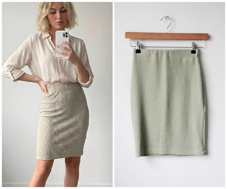 Guess - prachtige stretch rok / mint groen / maat XS, Kleding | Dames, Rokken, Zo goed als nieuw, Maat 34 (XS) of kleiner, Groen