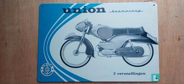 Union Boomerang blikken bord 20 x 30 cm beschikbaar voor biedingen