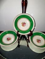 3 unieke antieke bordjes veldboeket €20, Ophalen