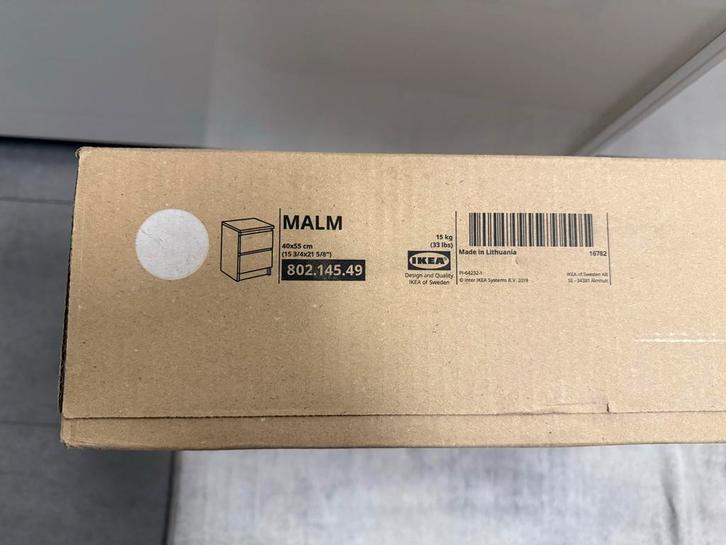 Ikea Malm Nachtkastje, Huis en Inrichting, Kasten | Ladekasten, Nieuw, Minder dan 100 cm, Minder dan 50 cm, 25 tot 50 cm, 1 of 2 laden