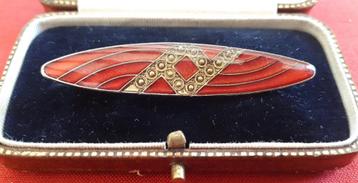 PIERRE BEX Broche in Art Deco Stijl. Jaren '70. beschikbaar voor biedingen