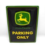 John Deere parking only 30x40cm gebold, Verzenden, Zo goed als nieuw, Reclamebord