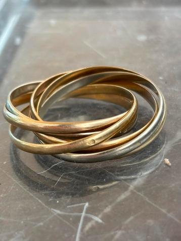 Trinity ring 18 karaat, 3 kleuren goud. beschikbaar voor biedingen