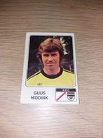 panini voetbal 79 guus hiddink nec ex psv, Ophalen of Verzenden, Gebruikt, PSV, Poster, Plaatje of Sticker