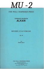 MU-2 Piano bladmuziek Bouree D'Auvergne - Charles Valentin, Muziek en Instrumenten, Bladmuziek, Gebruikt, Klassiek, Les of Cursus