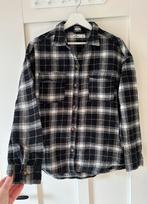 Hollister shacket van flanel zwart/wit maat M, Kleding | Heren, Maat 48/50 (M), Zwart, Ophalen of Verzenden, Zo goed als nieuw