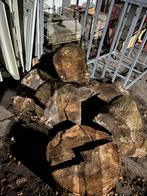 Eiken Schijven - 30cm Diameter, Tuin en Terras, Haardhout, Minder dan 3 m³, Ophalen of Verzenden, Eikenhout, Blokken