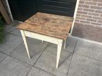 Rustiek vintage tafeltje – brocante stijl, Ophalen, Gebruikt, Brocante, Rustiek, 55 tot 75 cm