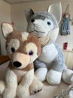 Twee leuke Husky knuffels blauw en roze, Kinderen en Baby's, Speelgoed | Knuffels en Pluche, Nieuw, Overige typen, Ophalen