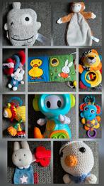 Diverse knuffels, boxspiraal, rammelaars, Ophalen of Verzenden, Gebruikt, Overige typen