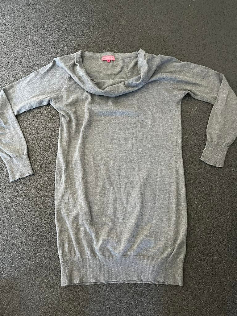 Grijs Basic Equipment lange trui jurk tuniek L (ook in zwart, Kleding | Dames, Ophalen, Gedragen, Maat 42/44 (L), Grijs
