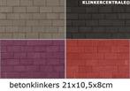 NIEUWE betonklinkers keiformaat grijs zwart/antra rood paars
