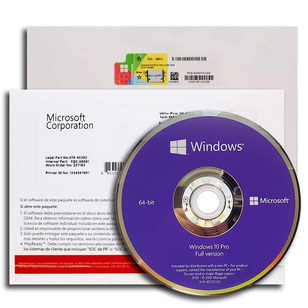 Windows 10 Pro 64-bit DVD - Upgrade naar Win11 mogelijk, Computers en Software, Besturingssoftware, Ophalen of Verzenden, Nieuw