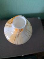 Elegante Fidrio Bolle Vaas - Oranje/Wit, Huis en Inrichting, Lampen | Lampenkappen, Ophalen, Crème, 25 tot 50 cm, Zo goed als nieuw